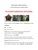 Pozvánka na turistický pochod Po stopách brdských partyzánů 1